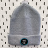 NS Classic Circle Logo C01 Knit Beanie- Teal/Black Patch - Nauset Surf Shop