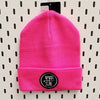 NS EMB ROUND R18 SOLID BEANIE W/ CUFF - Nauset Surf Shop