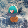 NS Hat SHARK C12CTM PRE CURVED TRUCKER COTTON TWILL & MESH- Red - Nauset Surf Shop