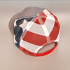 NS ROUND 112PM PRE-CURVED TRUCKER - STARS&STRIPES - Nauset Surf Shop
