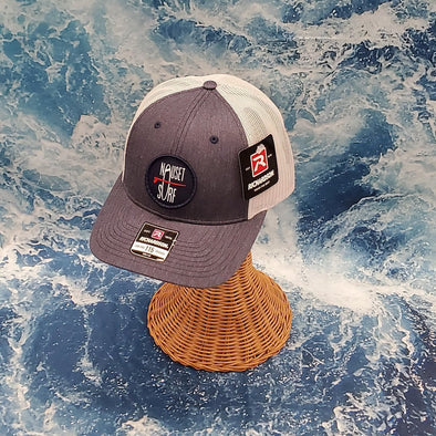 NS ROUND HAT 115 RED HTH/L.GREY MD-LG - Nauset Surf Shop